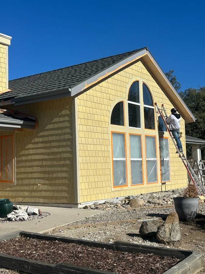 picture of freshly painted house