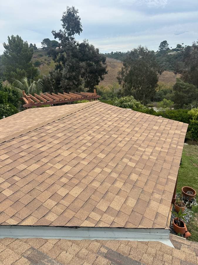 Picture of a newly remodeled roof