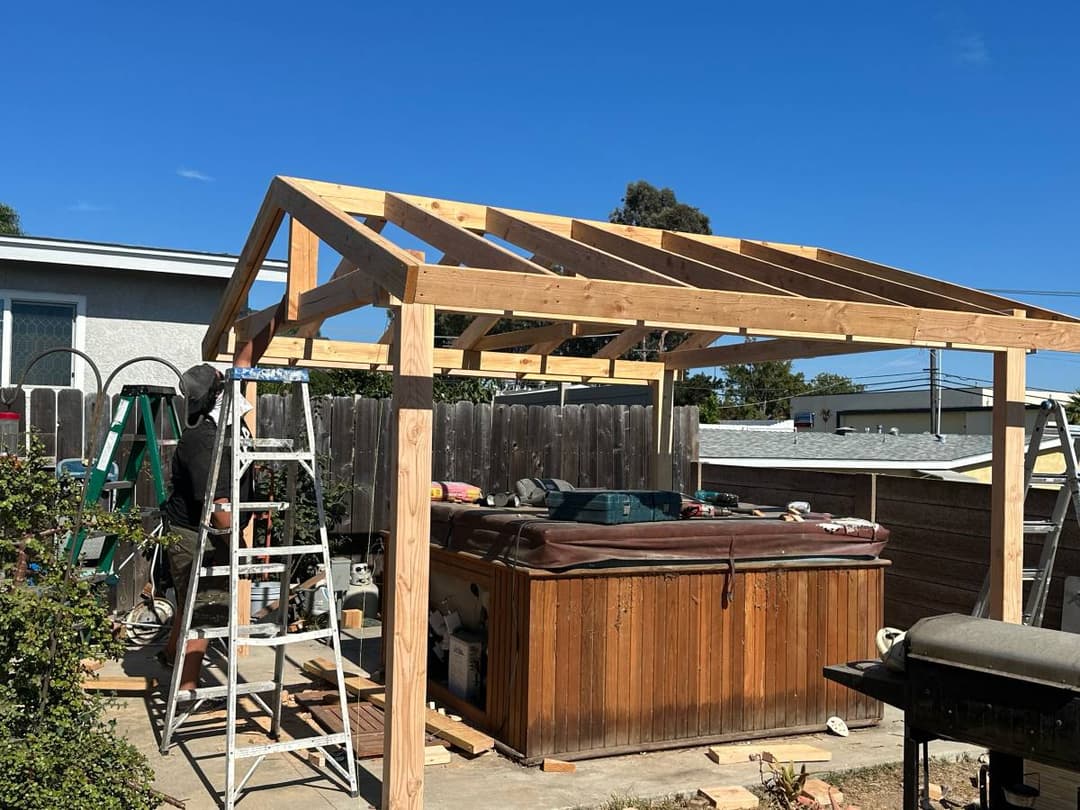 patio cover ready to be installed